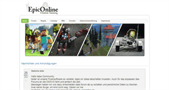Desktop Screenshot of epiconline.de